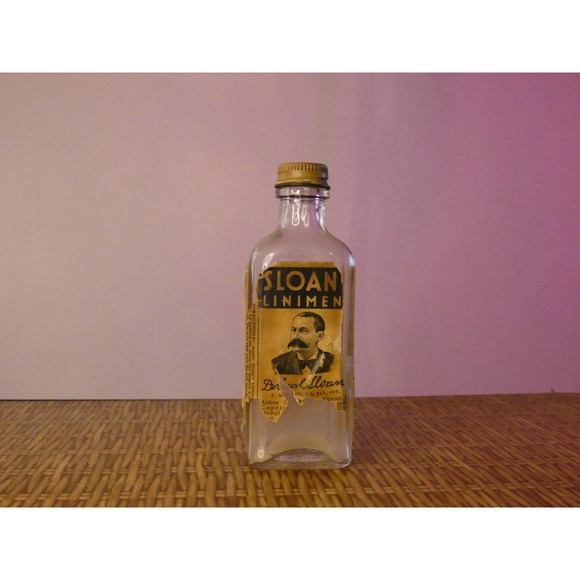 Vintage Sloans Liniment Embossed Bottle - Picture 1 of 5